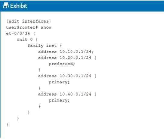 Sample JN0-104 Questions