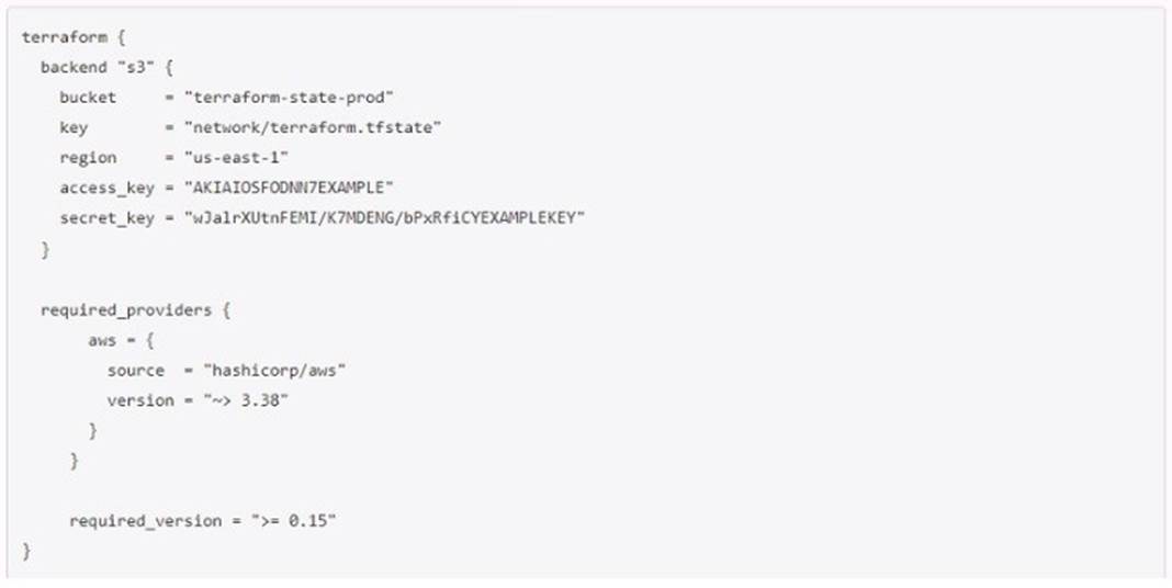 Terraform-Associate-003 dumps exhibit